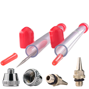 Airbrush Needle Nozzle & Nozzle Cap Set
