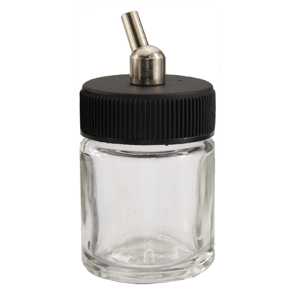 Psuh Fit Glass Jar Single Airbrush Push Fit Jars