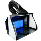 Airbrush Spray Booth Dual Fans LED Lights