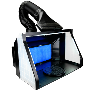 Airbrush Spray Booth Dual Fans LED Lights