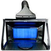 Airbrush Spray Booth Dual Fans LED Lights