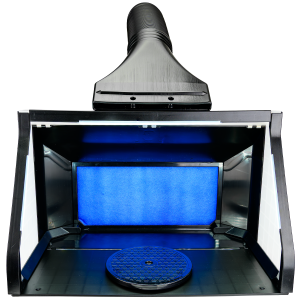 Airbrush Spray Booth Dual Fans LED Lights
