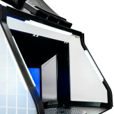 Airbrush Spray Booth Dual Fans LED Lights