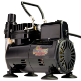 Airbrush Compressor On Demand With Electric Cooling Fan, Air Pressure Regulator, Air Filter and Water Trap