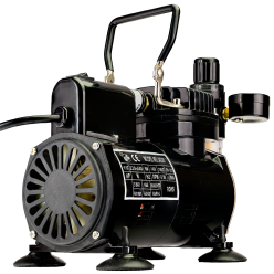 Airbrush Compressor On Demand With Electric Cooling Fan, Air Pressure Regulator, Air Filter and Water Trap