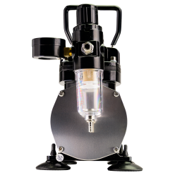 Airbrush Compressor On Demand With Electric Cooling Fan, Air Pressure Regulator, Air Filter and Water Trap
