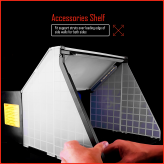 Airbrush-Spray-Booth-Accessories-Shelf-With-Support-Struts-for-air-brush-guns