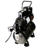 Airbrush Compressor With Air Tank, Electric Cooling Fan, Air Pressure Regulator, Air Filter and Water Trap
