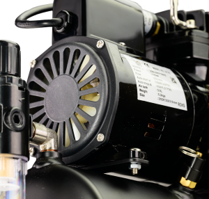 Airbrush Compressor With Air Tank, Electric Cooling Fan, Air Pressure Regulator, Air Filter and Water Trap