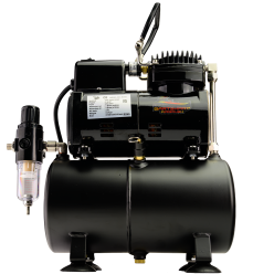 Airbrush Compressor With Air Tank, Electric Cooling Fan, Air Pressure Regulator, Air Filter and Water Trap