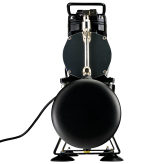 Airbrush Compressor With Air Tank, Electric Cooling Fan, 2 Power Positions, Air Pressure Regulator, Air Filter and Water Trap