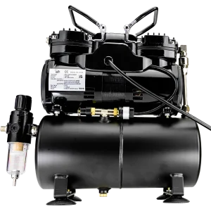 Airbrush Compressor With Tank Twin Pistons BARTSHARP Airbrush AC04