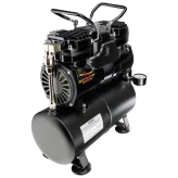 Airbrush Compressor With Tank Twin Pistons BARTSHARP Airbrush AC04