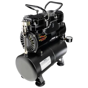 Airbrush Compressor With Tank Twin Pistons BARTSHARP Airbrush AC04