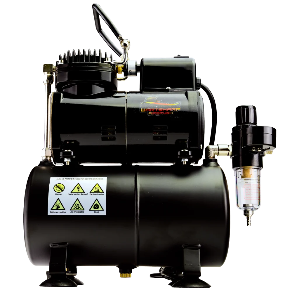Airbrush Compressor BARTSHARP AIrbrush AC02 Airbrush Compressor With Tank BARTSHARP Airbrush AC02